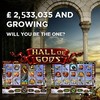 Hall of Gods Jackpot Reaches £2.5 Million