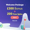 Get £300 and 200 Free Spins at PlayFrank Casino