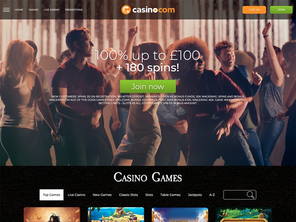 Casino.com Screenshot